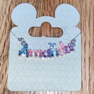 BRAND NEW - AMANDA Disney personalized necklace